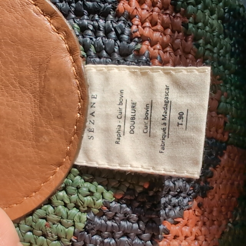 NWT Sezane Carlie Belt, Multicoloured / Khaki, Size 90 / Medium - Picture 4 of 8